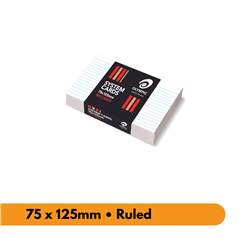 OLYMPIC SYSTEM CARDS Ruled 75x125mm 3x5 White Pack of 100